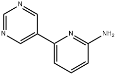 2-Pyridinamine, 6-(5-pyrimidinyl)- 구조식 이미지