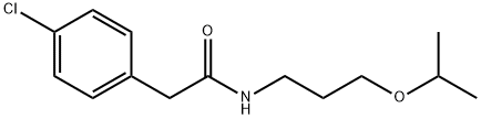 2-(4-chlorophenyl)-N-[3-(propan-2-yloxy)propyl]acetamide 구조식 이미지