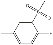 Benzene, 1-fluoro-4-methyl-2-(methylsulfonyl)- 구조식 이미지