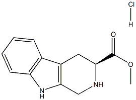 methyl (3S)-1H,2H,3H,4H,9H-pyrido[3,4-b]indole-3-carboxylate hydrochloride 구조식 이미지