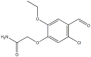 2-(5-chloro-2-ethoxy-4-formylphenoxy)acetamide Structure