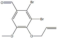 2,3-dibromo-5-methoxy-4-prop-2-enoxybenzaldehyde Structure