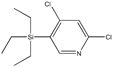 (4,6-dichloropyridin-3-yl)-triethylsilane Structure