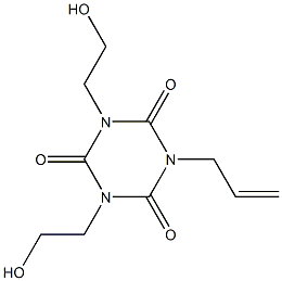 1-Allyl-3,5-bis(2-hydroxyethyl) isocyanurate Structure