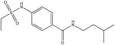 4-(ethylsulfonylamino)-N-(3-methylbutyl)benzamide Structure