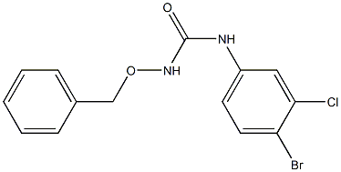 1-(4-bromo-3-chlorophenyl)-3-phenylmethoxyurea Structure