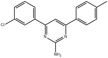 4-(3-chlorophenyl)-6-(4-methylphenyl)pyrimidin-2-amine 구조식 이미지