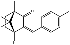 (1R,2Z,4S)-4,7,7-trimethyl-2-[(4-methylphenyl)methylidene]bicyclo[2.2.1]heptan-3-one Structure