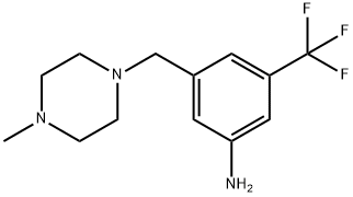 3-((4-METHYLPIPERAZIN-1-YL)METHYL)-5-(TRIFLUOROMETHYL)ANILINE Structure