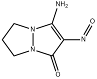 3-amino-2-nitroso-6,7-dihydro-1H,5H-pyrazolo[1,2-a]pyrazol-1-one 구조식 이미지