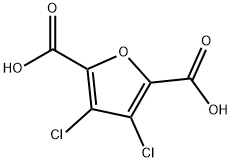3,4-Dichloro-furan-2,5-dicarboxylic acid 구조식 이미지