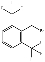 Benzene, 2-(bromomethyl)-1,3-bis(trifluoromethyl)- Structure