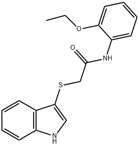 2-((1H-indol-3-yl)thio)-N-(2-ethoxyphenyl)acetamide Structure