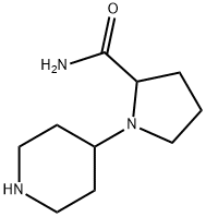 1-Piperidin-4-yl-pyrrolidine-2-carboxylic acid amide Structure