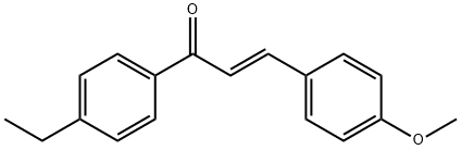 (2E)-1-(4-ethylphenyl)-3-(4-methoxyphenyl)prop-2-en-1-one Structure