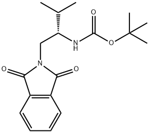 [(1S)-1-[(1,3-dihydro-1,3-dioxo-2H-isoindol-2-yl)methyl]-2-methylpropyl]carbamic acid 1,1-dimethylethyl ester 구조식 이미지