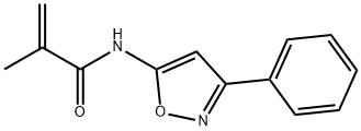 2-methyl-N-(3-phenyl-5-isoxazolyl)propenamide Structure