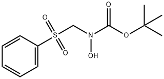 N-Boc-N-(Phenylsulfonylmethyl)-hydroxylamine 구조식 이미지