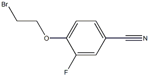 Benzonitrile, 4-(2-bromoethoxy)-3-fluoro- Structure