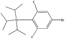 (4-bromo-2,6-difluorophenyl)-tri(propan-2-yl)silane Structure