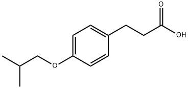 3-(4-Isobutoxyphenyl)propanoic acid Structure