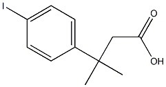 3-(4-Iodo-phenyl)-3-methyl-butyric acid Structure