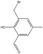 Benzaldehyde, 3-(bromomethyl)-2-hydroxy-5-methyl- 구조식 이미지