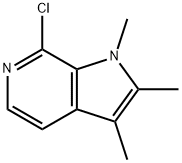 7-CHLORO-1,2,3-TRIMETHYL-1H-PYRROLO[2,3-C]PYRIDINE Structure