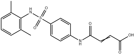 (E)-4-[4-[(2,6-dimethylphenyl)sulfamoyl]anilino]-4-oxobut-2-enoic acid Structure