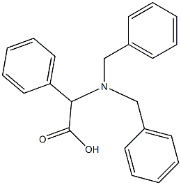 2-(Dibenzylamino)-2-phenylacetic acid 구조식 이미지