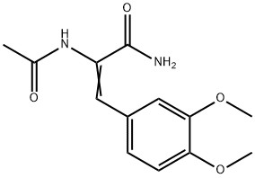 2-(acetylamino)-3-(3,4-dimethoxyphenyl)acrylamide Structure