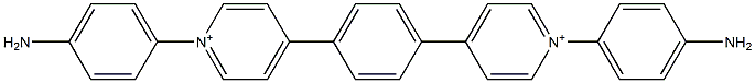 Pyridinium, 4,4'-(1,4-phenylene)bis[1-(4-aminophenyl)- Structure