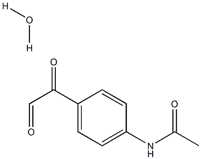 4-ACETAMIDOPHENYLGLYOXAL HYDRATE Structure