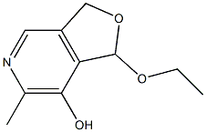 Furo[3,4-c]pyridin-7-ol, 1-ethoxy-1,3-dihydro-6-methyl- 구조식 이미지