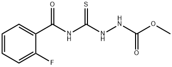 methyl 2-{[(2-fluorobenzoyl)amino]carbonothioyl}hydrazinecarboxylate Structure