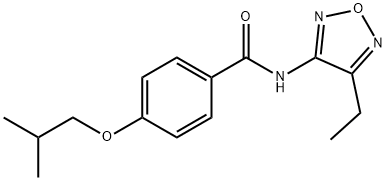 N-(4-ethyl-1,2,5-oxadiazol-3-yl)-4-(2-methylpropoxy)benzamide Structure