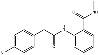 2-{[(4-chlorophenyl)acetyl]amino}-N-methylbenzamide Structure