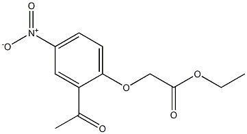 Acetic acid, (2-acetyl-4-nitrophenoxy)-, ethyl ester Structure