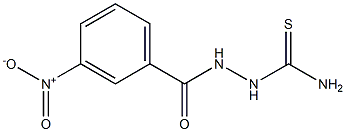 Benzoic acid, 3-nitro-,2-(aminothioxomethyl)hydrazide Structure