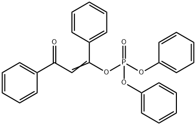 Phosphoric acid, 3-oxo-1,3-diphenyl-1-propenyl diphenyl ester 구조식 이미지