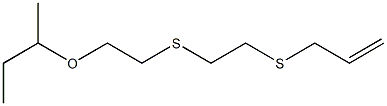 Butane, 2-[2-[[2-(2-propenylthio)ethyl]thio]ethoxy]- Structure