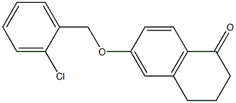 1(2H)-Naphthalenone, 6-[(2-chlorophenyl)methoxy]-3,4-dihydro- Structure