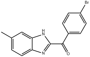 Methanone, (4-bromophenyl)(5-methyl-1H-benzimidazol-2-yl)- 구조식 이미지