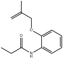 N-{2-[(2-methyl-2-propen-1-yl)oxy]phenyl}propanamide Structure