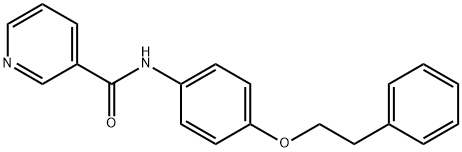 N-[4-(2-phenylethoxy)phenyl]nicotinamide 구조식 이미지