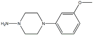 1-Piperazinamine, 4-(3-methoxyphenyl)- Structure