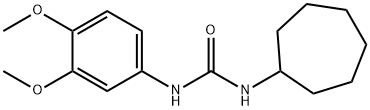 1-cycloheptyl-3-(3,4-dimethoxyphenyl)urea Structure