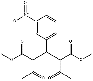 Pentanedioic acid, 2,4-diacetyl-3-(3-nitrophenyl)-, dimethyl ester Structure