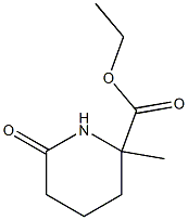 2-Piperidinecarboxylic acid, 2-methyl-6-oxo-, ethyl ester Structure