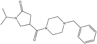 4-(4-benzylpiperazine-1-carbonyl)-1-propan-2-ylpyrrolidin-2-one Structure